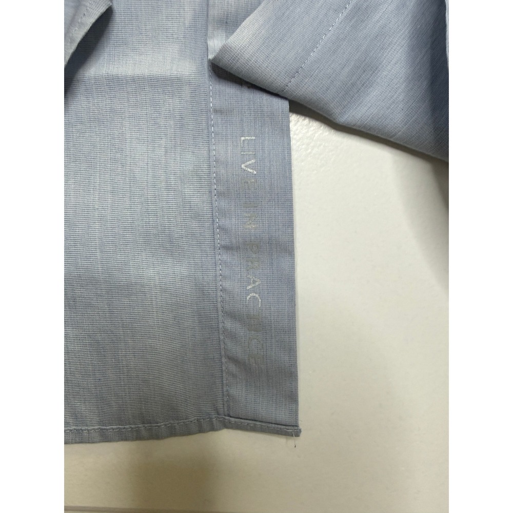 Lululemon‎ Mens Button Down Shirt Blue Minimalist Performance Golf Polo Large - Picture 5 of 7